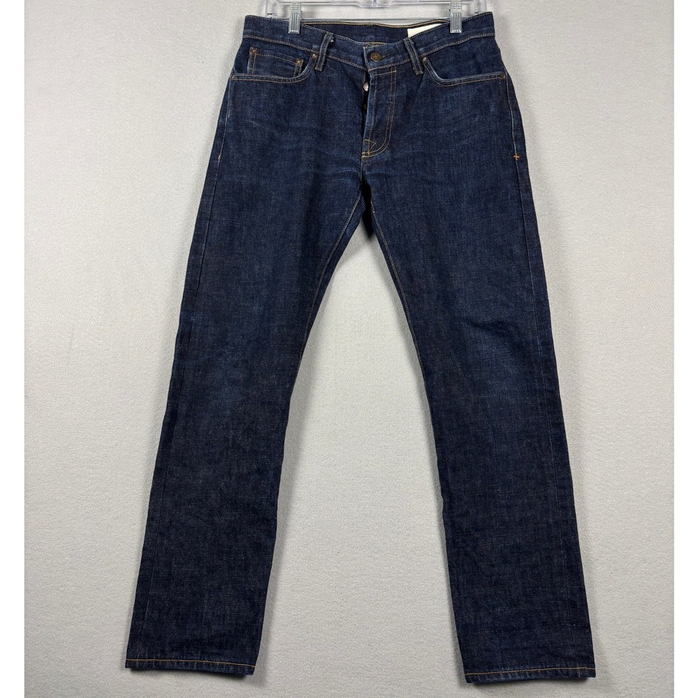 Imogene and Willie Charlie Straight Leg Selvedge Jeans Indigo Size 30 (32x28)